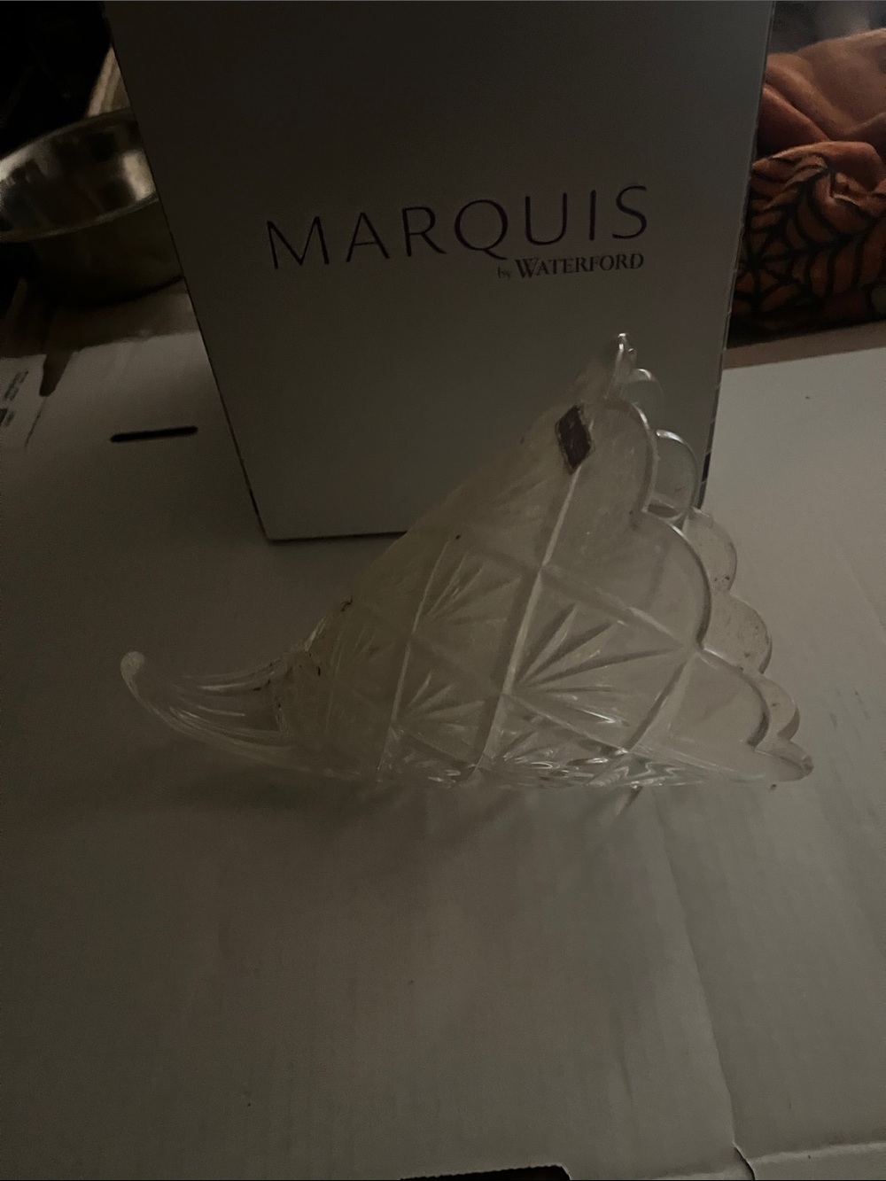 Marquis by Waterford Crystal Cornucopia Dish - Clear